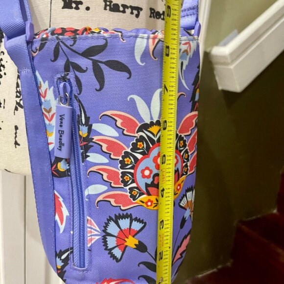 VERA BRANDLEY BOTTLE WATER CROSSBODY BAG PURPLE HISPTER GARDEN - Picture 5 of 14